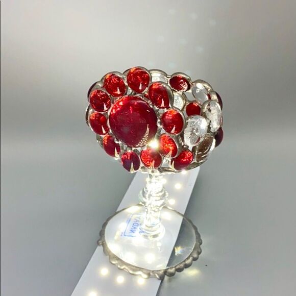 Glass & metal candle holder - Picture 2 of 12